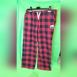 Roots Red and Black Plaid Pants